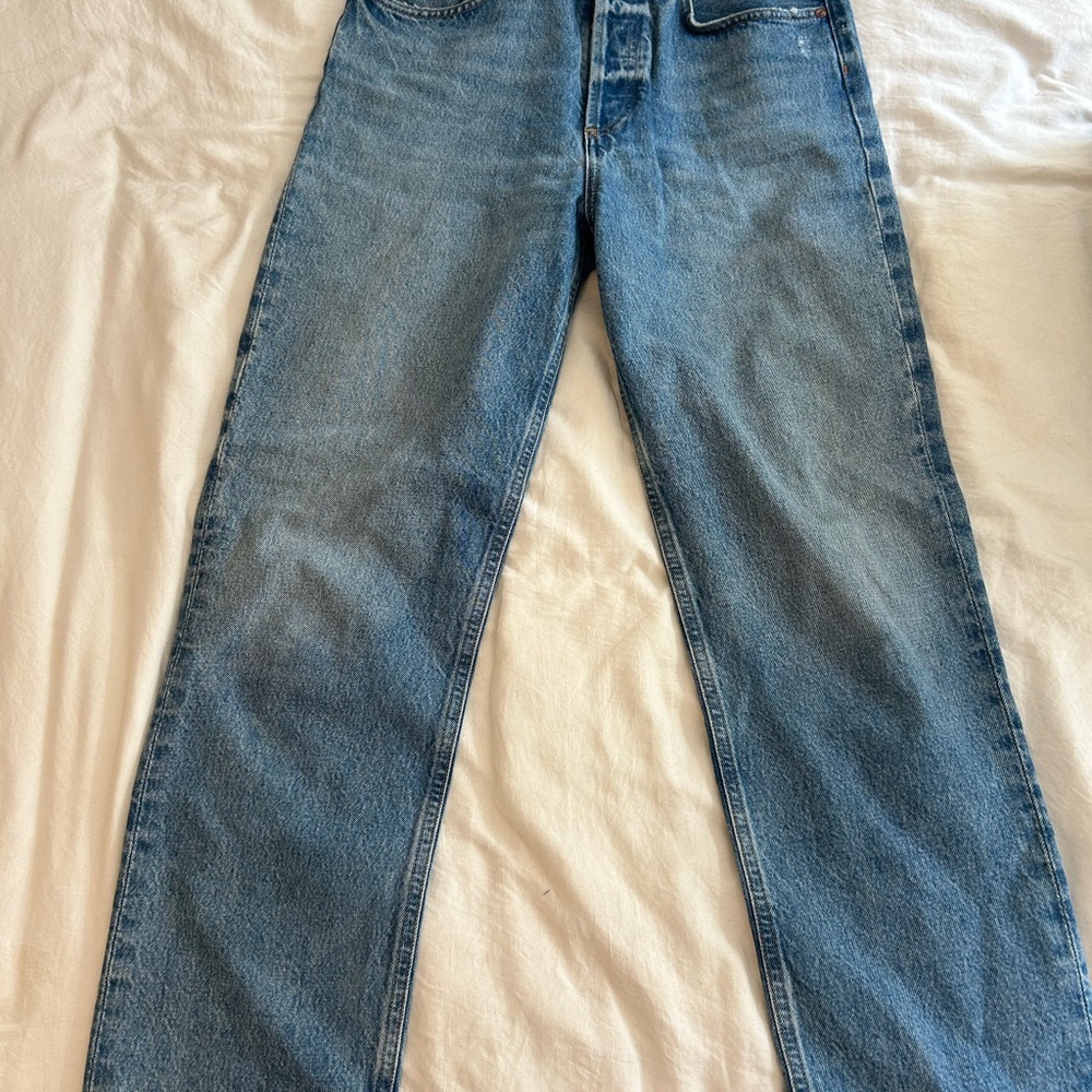 Agolde Women's Straight Blue Pants